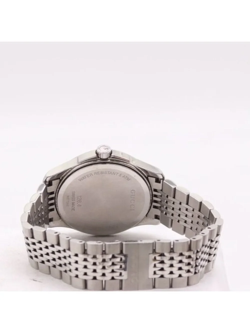 Gucci 126.4 Quartz Date Black Dial Watch